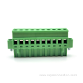 Terminal block plug-in socket with nut